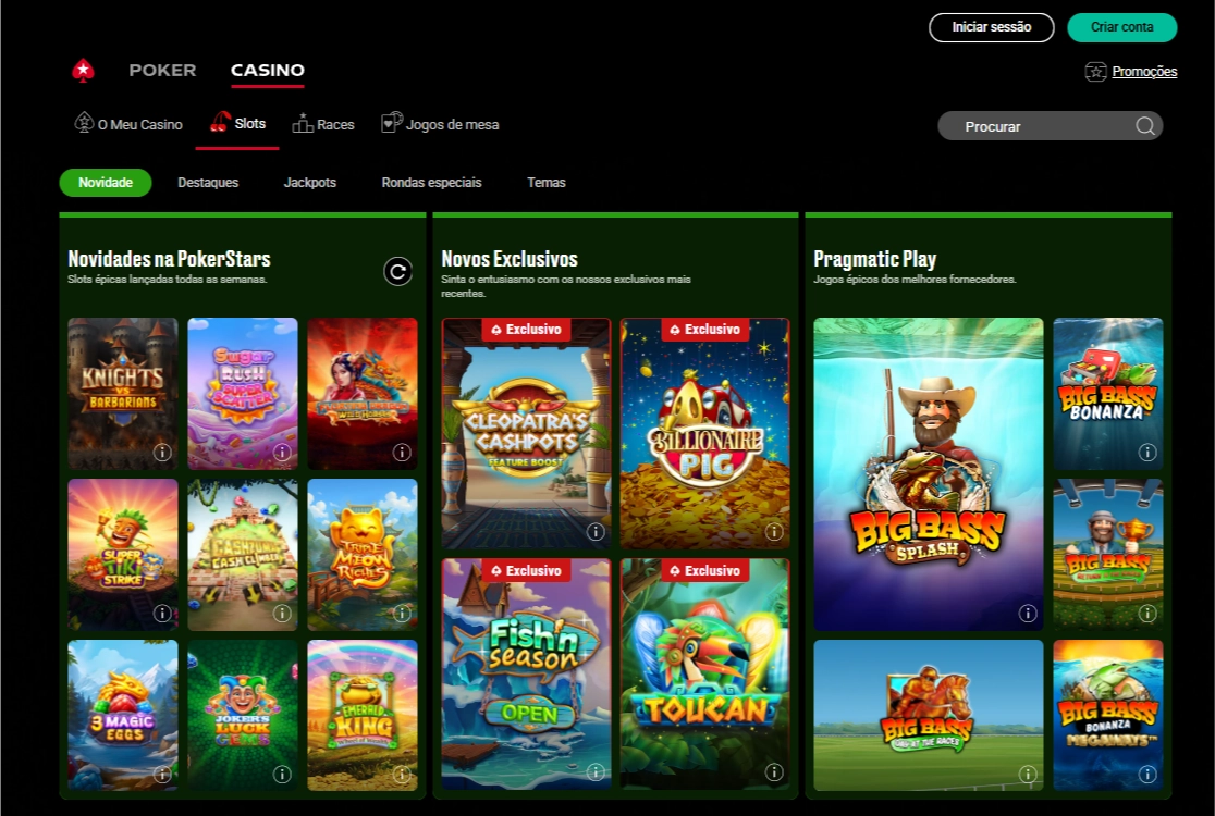 Pokerstars: Jogos de Casino Online Mais Dinâmicos