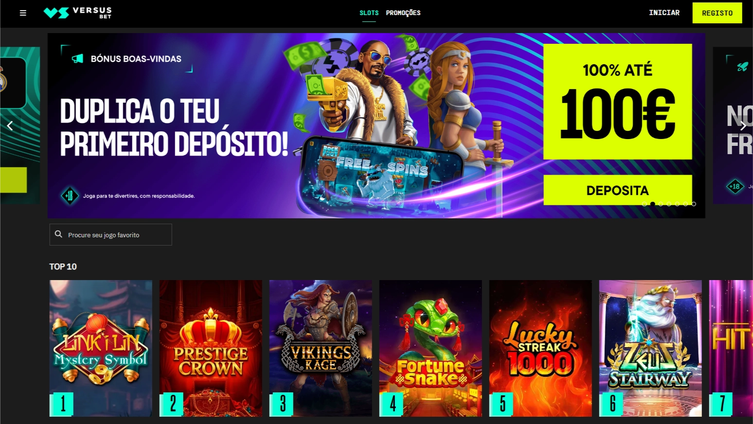 VersusBet: Novo Casino Online em Portugal com App Móvel